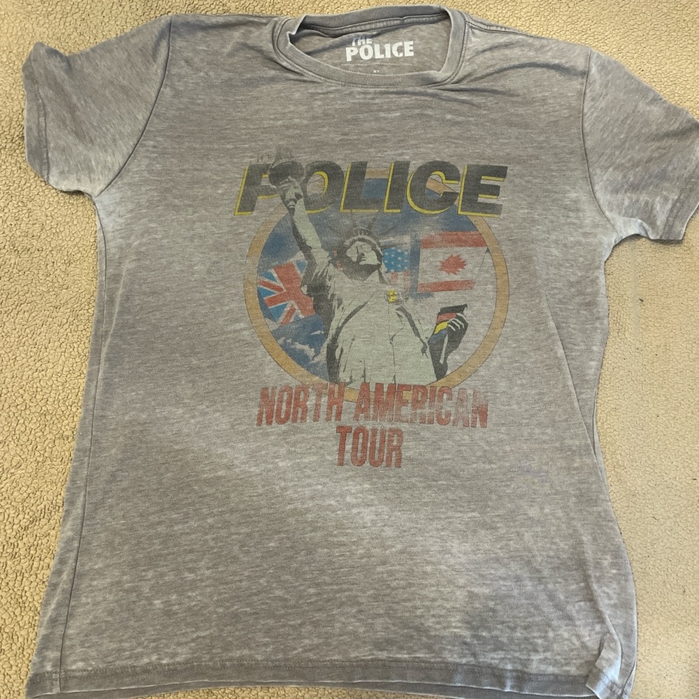 Gray T-Shirt with Graphic Print